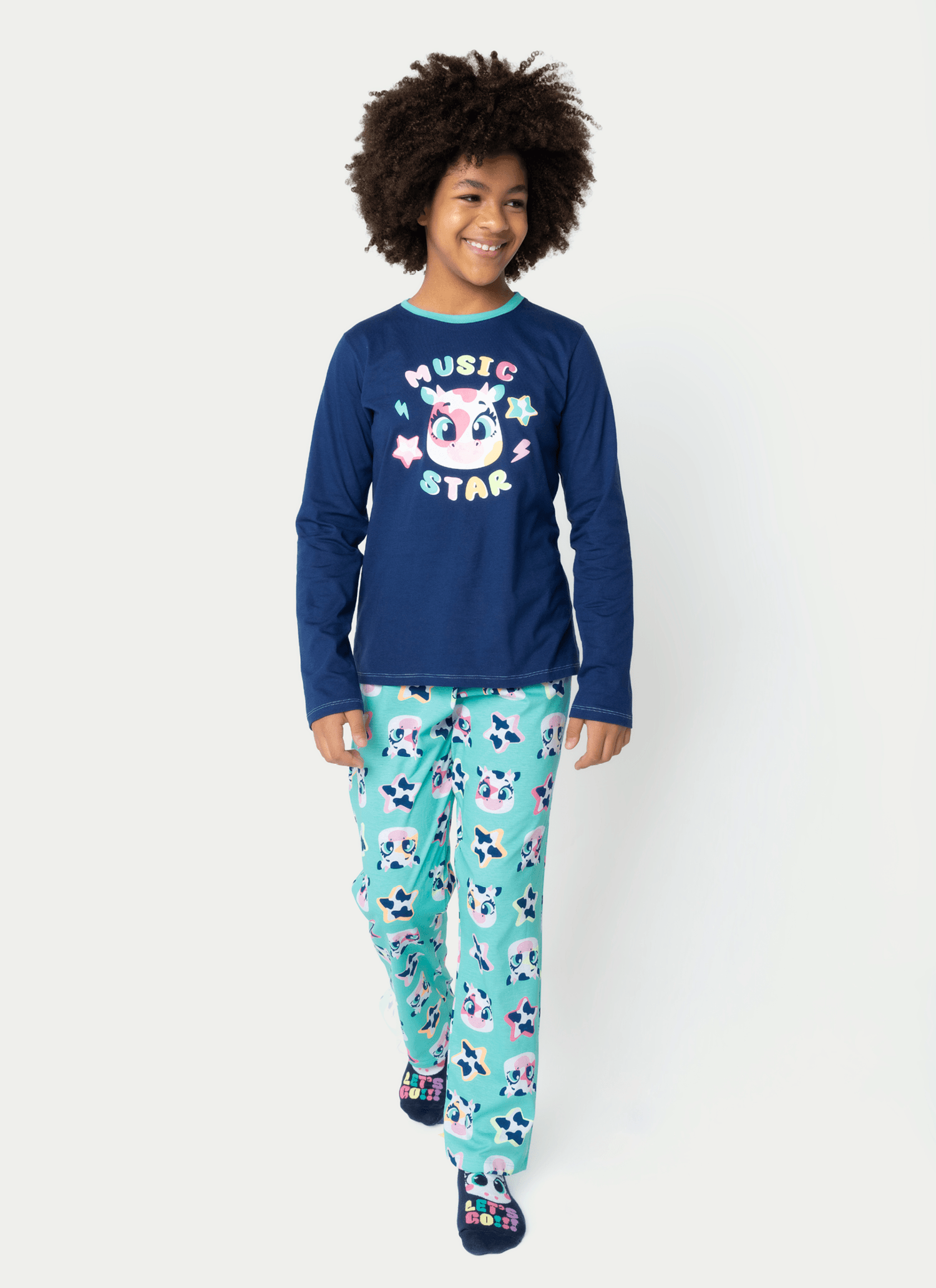 Pijama-Manga-Longa-Algodao-Menina-Teen-Vaca-Moosic