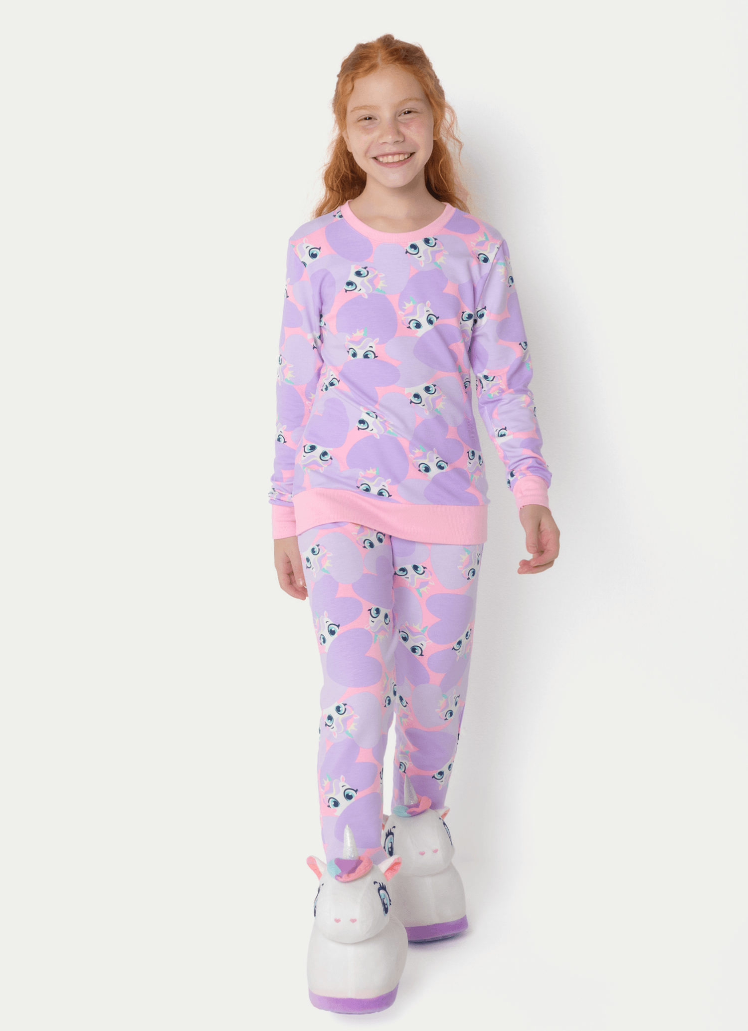 Pijama-Manga-Longa-Moletinho-Menina-Teen-Unicornio-Diamante