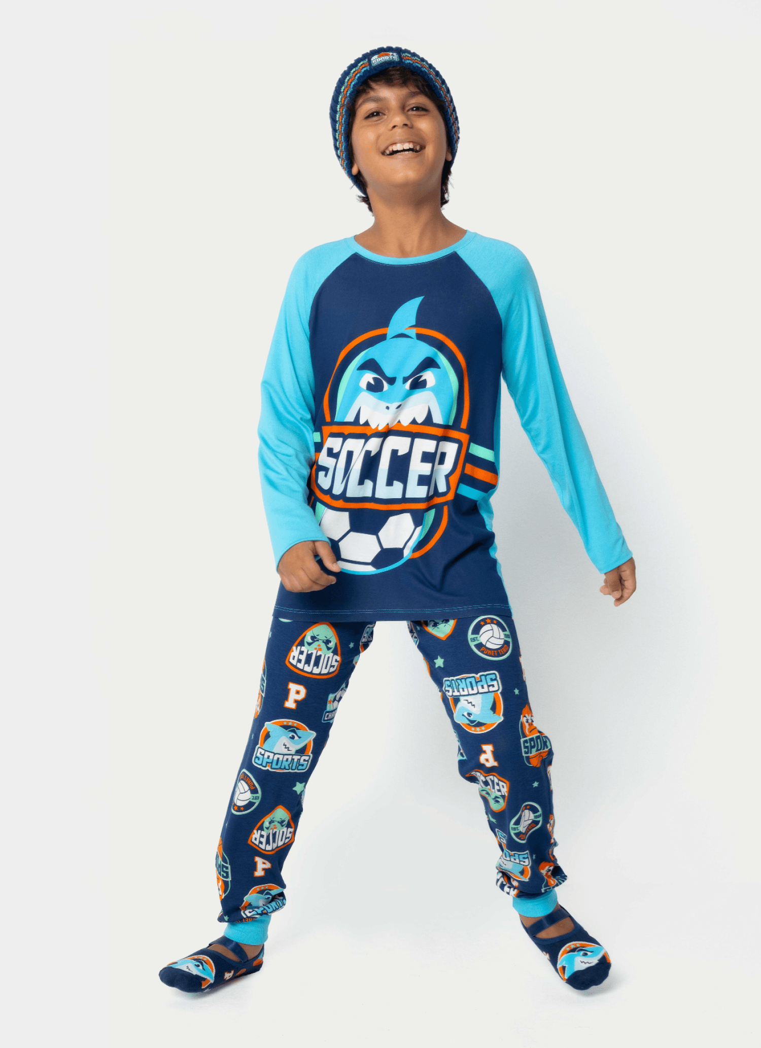Pijama-Manga-Longa-Viscolycra-Menino-Teen-Tubarao-Futebol