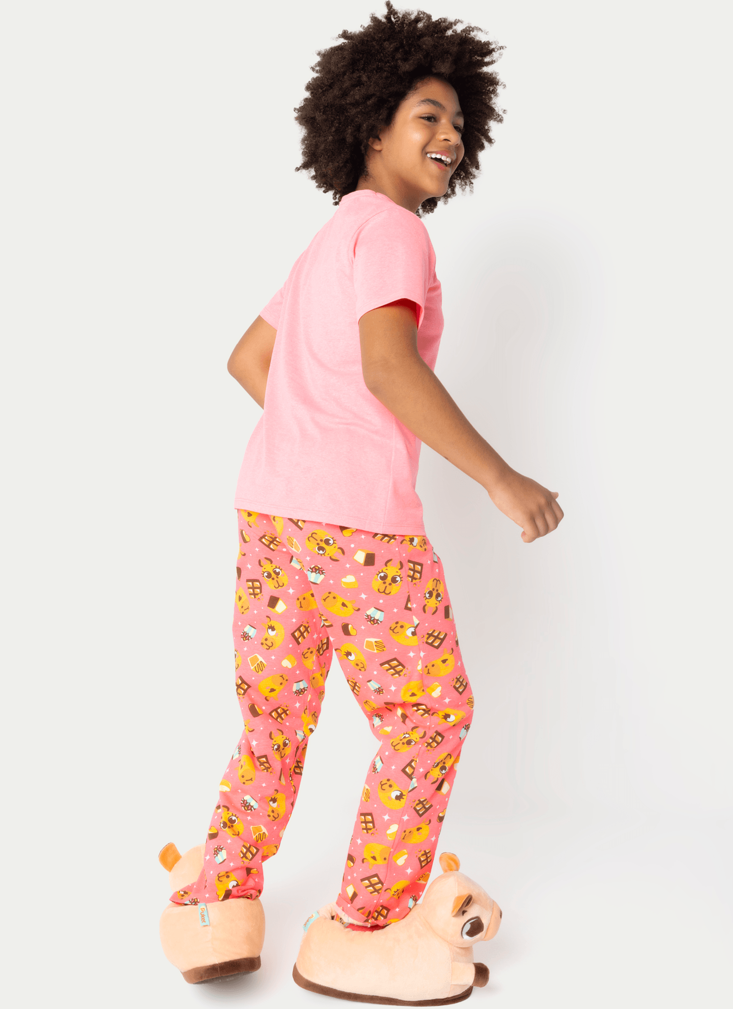 Pijama-Manga-Curta-Algodao-Menina-Teen-Capivara-Chocolate