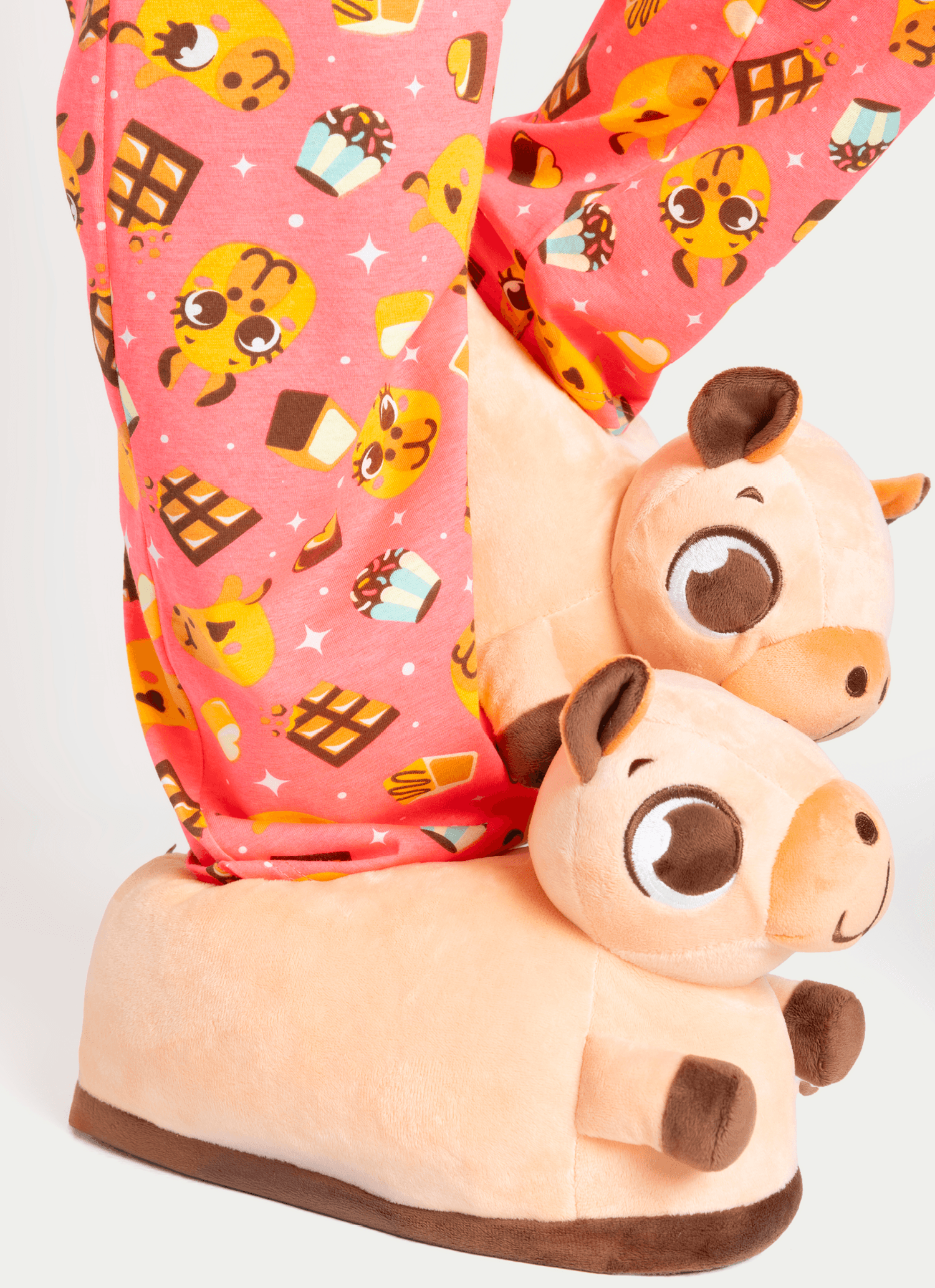 Pijama-Manga-Curta-Algodao-Menina-Teen-Capivara-Chocolate