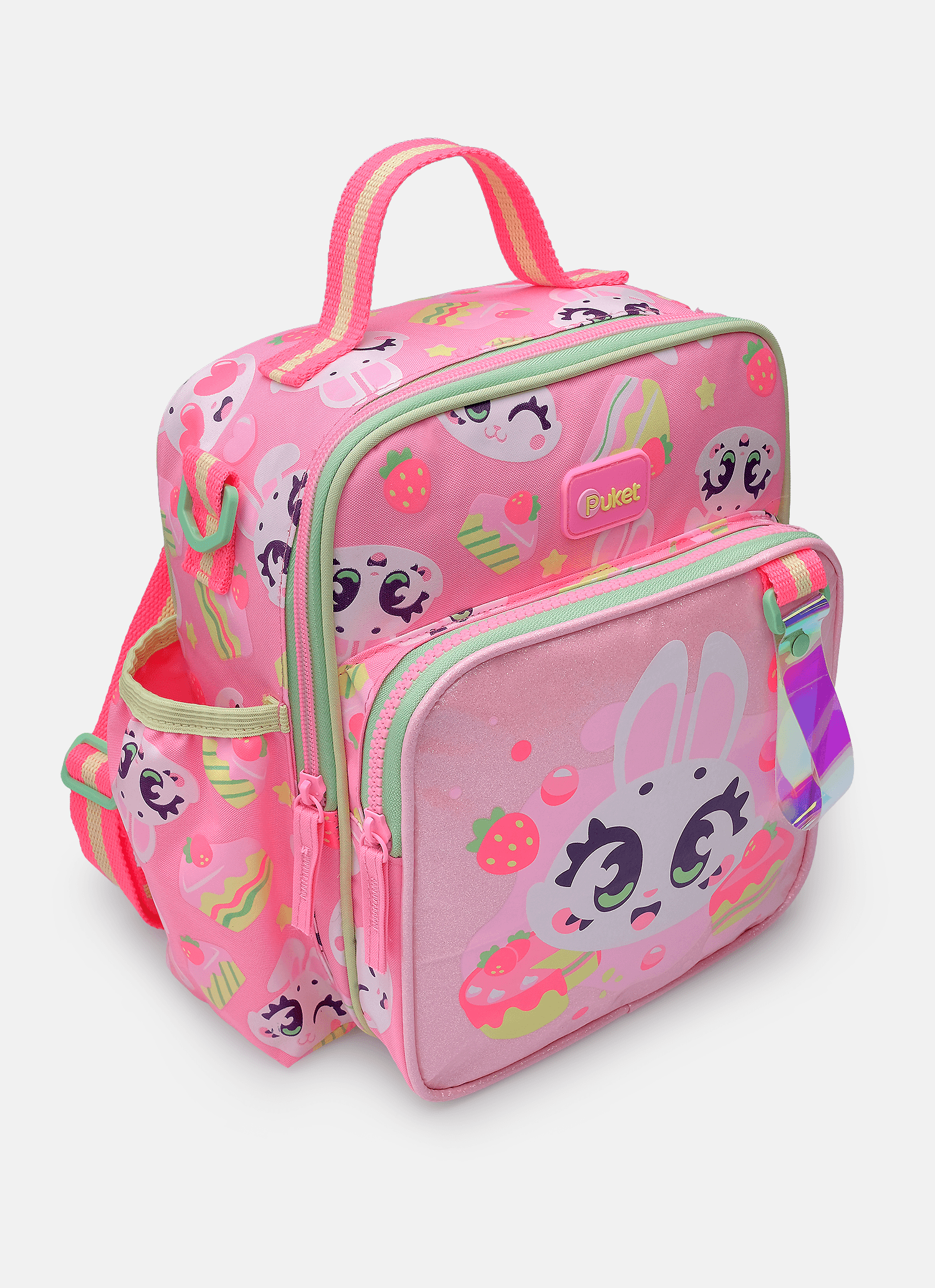 Lancheira-Termica-Com-Bolso-Frontal-Coelha-Romantica
