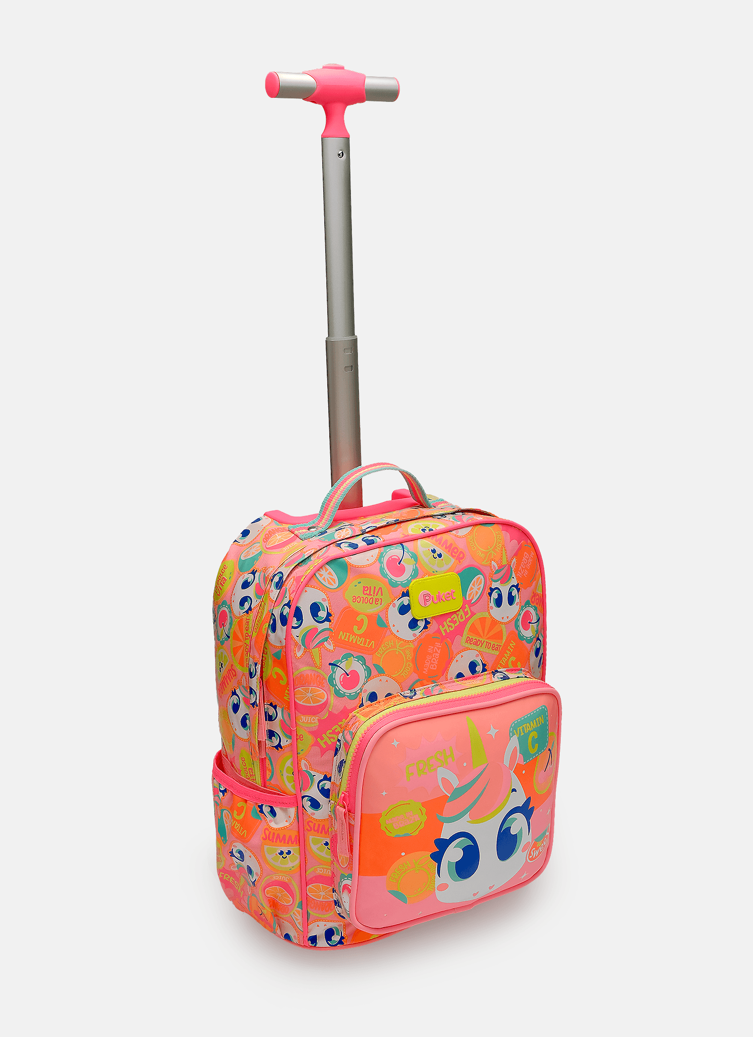 Mochila-Com-Rodinha-Pequena-Unicornio-Frutas