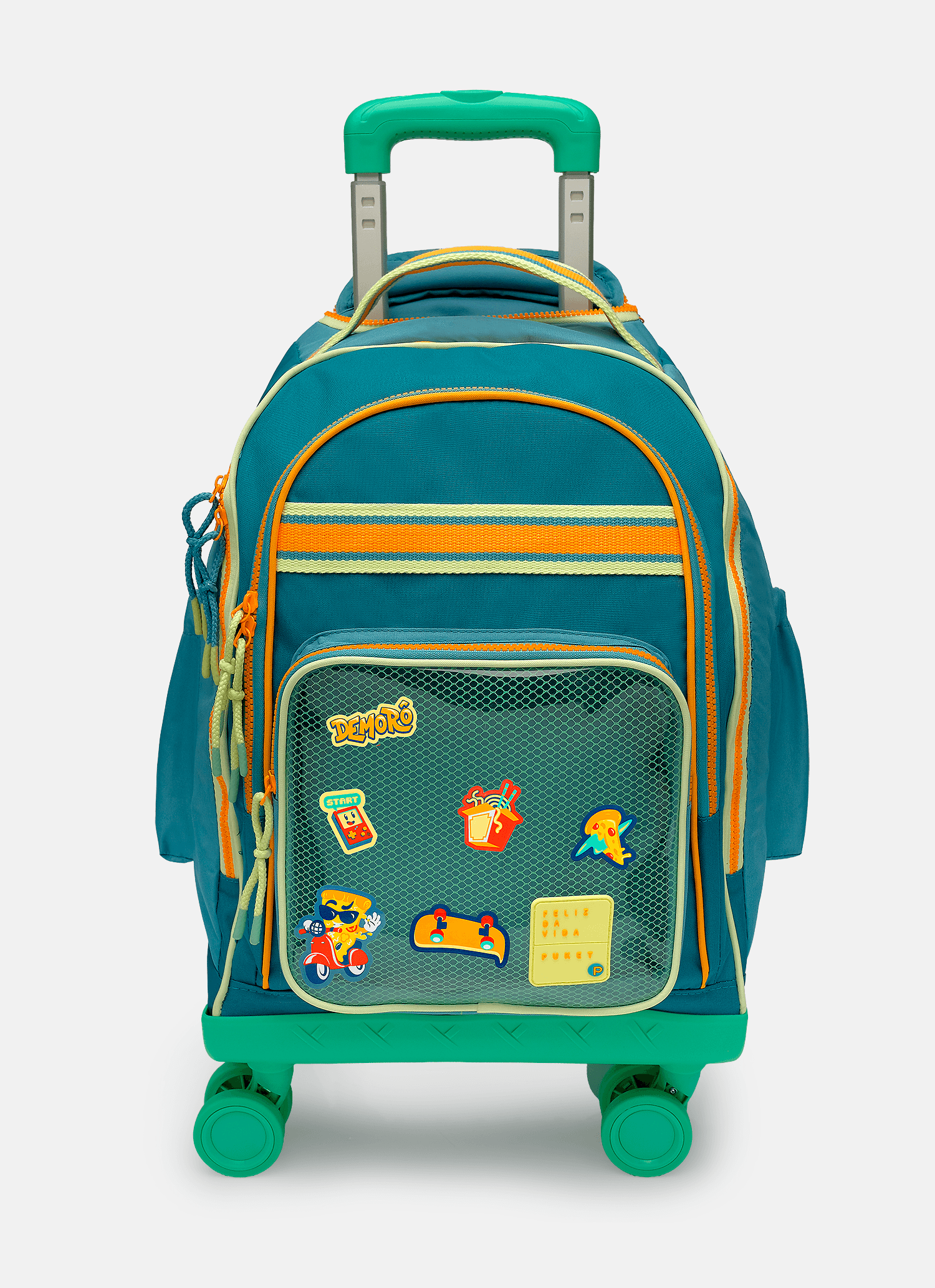 Mochila-Com-Rodinha-306-Color-Block-Azul-Petroleo-E-Laranja