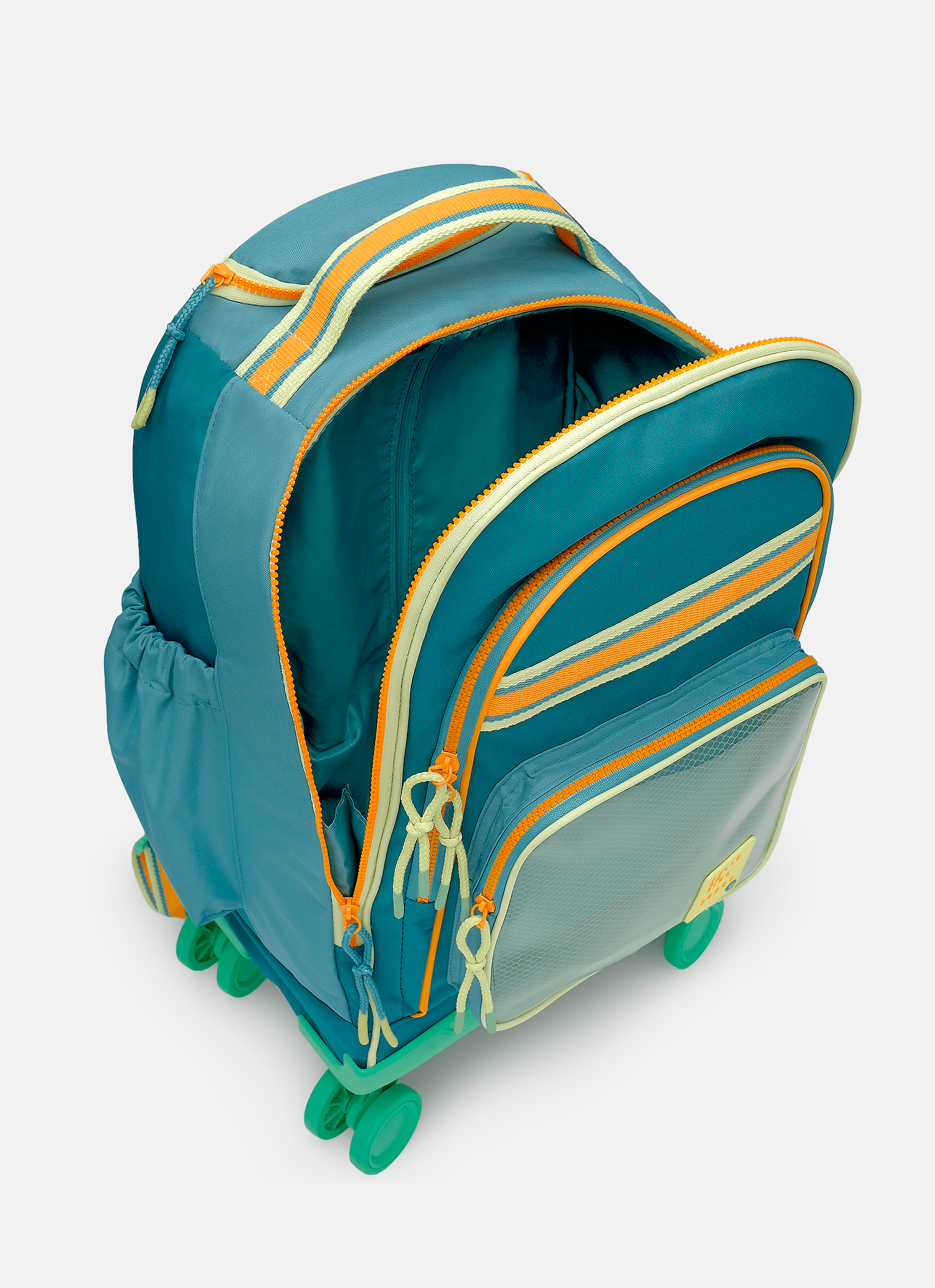 Mochila-Com-Rodinha-306-Color-Block-Azul-Petroleo-E-Laranja
