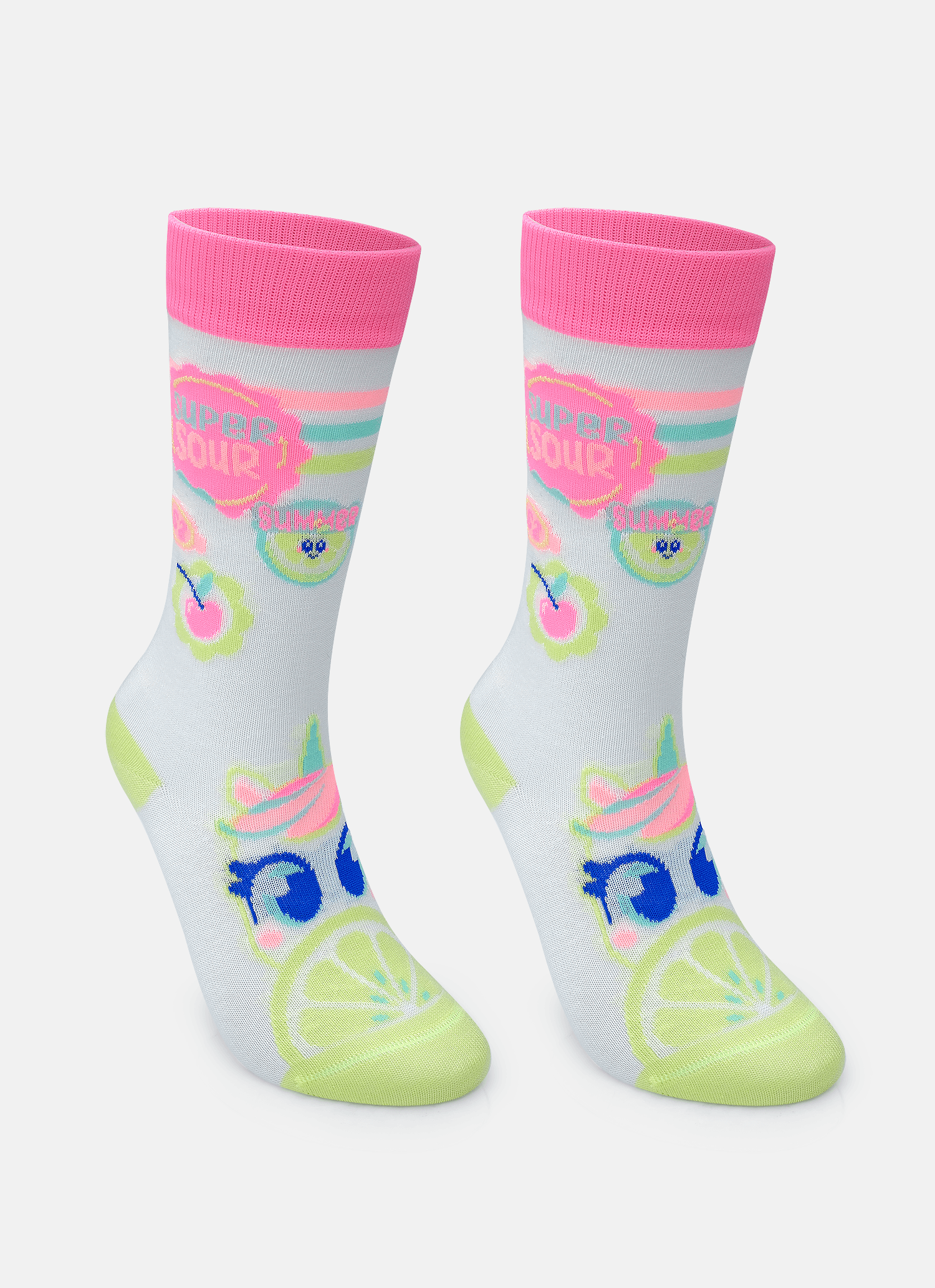 Meia-Cano-3-4-Menina-Unicornio-Summer