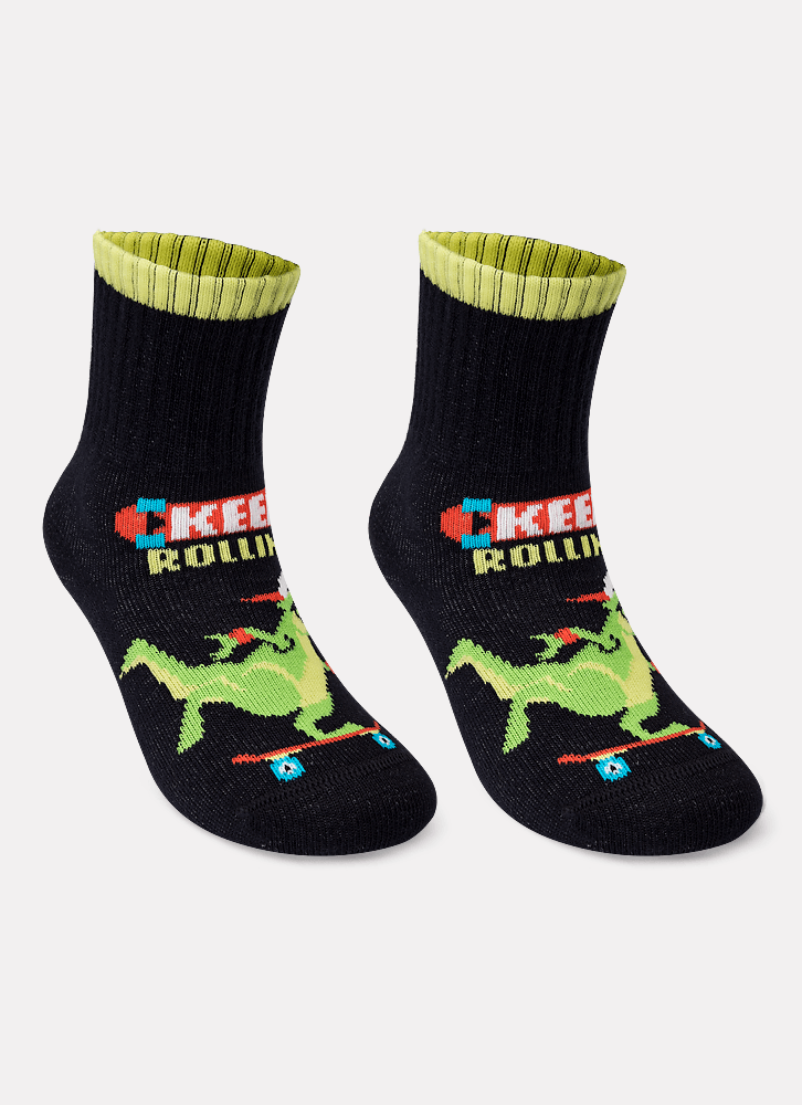 Meia-Cano-Medio-Bebe-Menino-Dinossauro-Skate