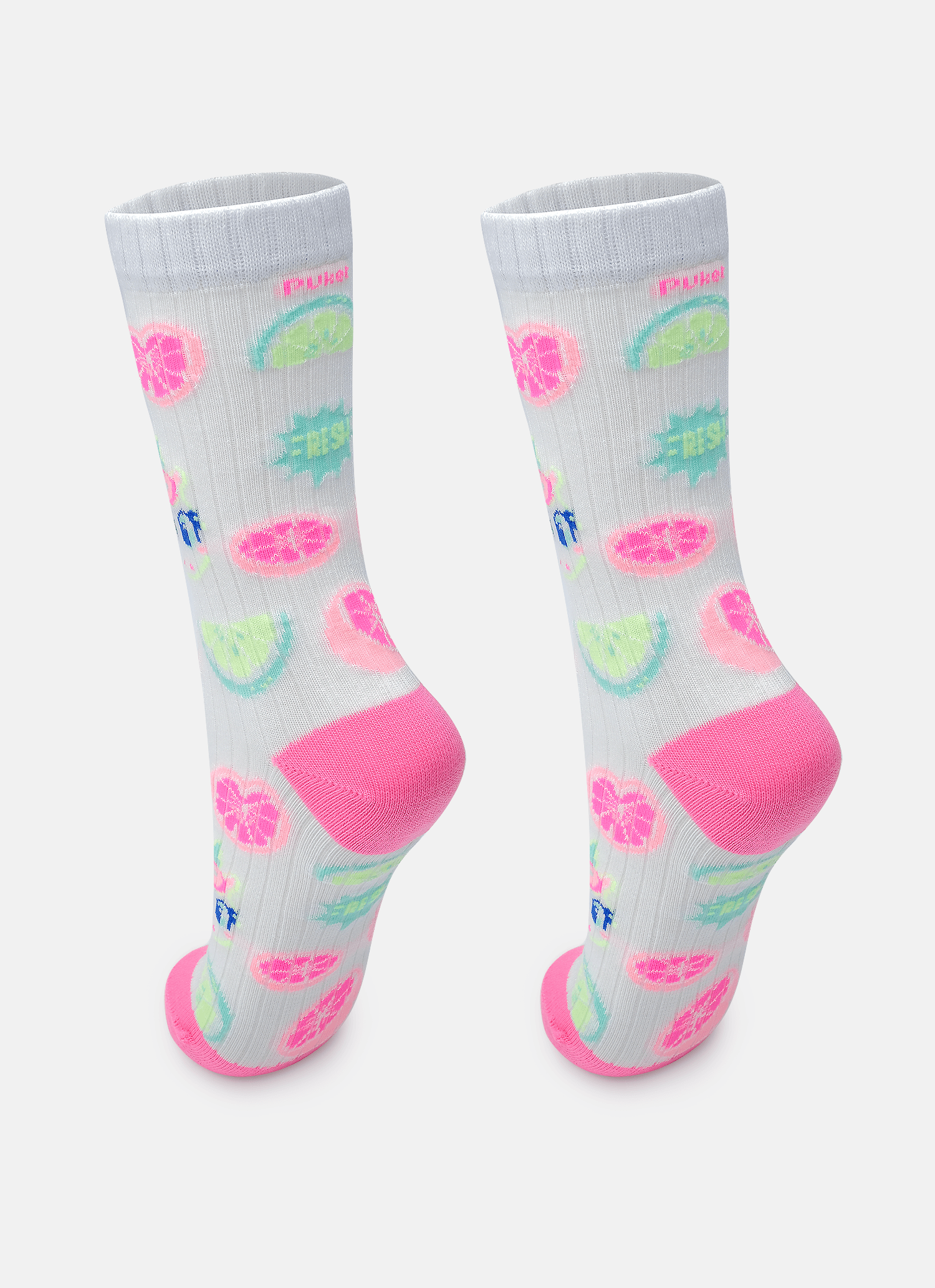 Meia-Cano-Medio-Feminina-Unicornio-Frutas