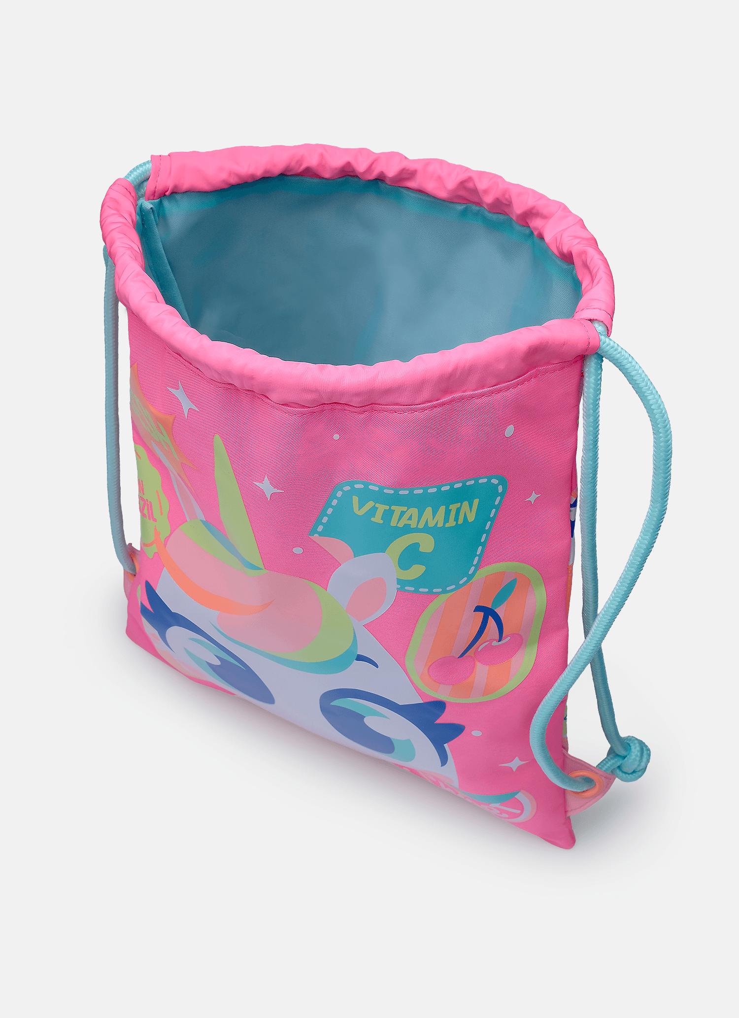 Mochila-Saquinho-Unicornio-Frutas